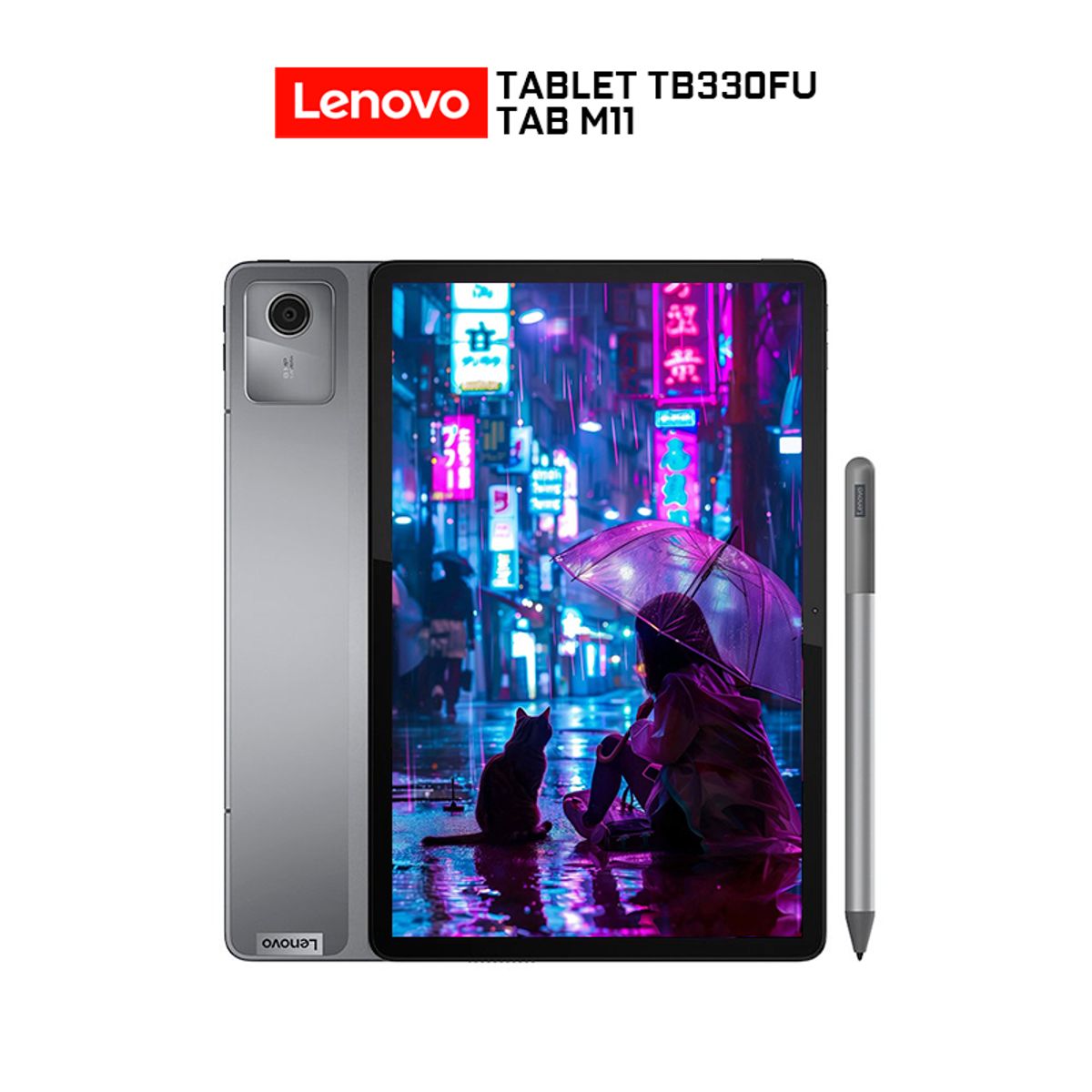 LENOVO - Tablet Lenovo Tab M11 TB330FU Pantalla 11 WUXGA IPS 4Gb Ram 128Gb Wifi+Case+Tab Pen