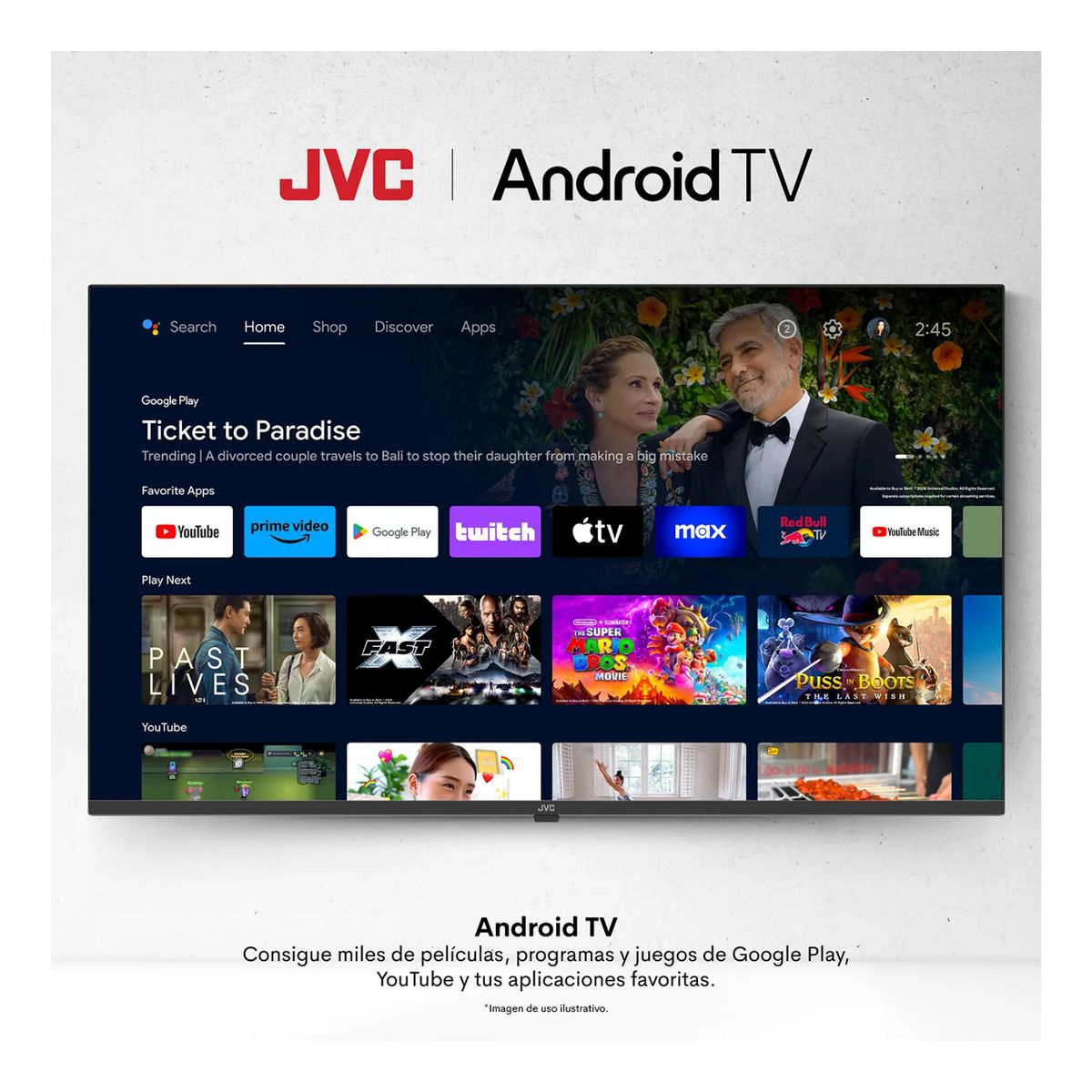 GENERICO - TELEVISOR JVC 55 UHD 4K GOOGLE TV LT-55KB607