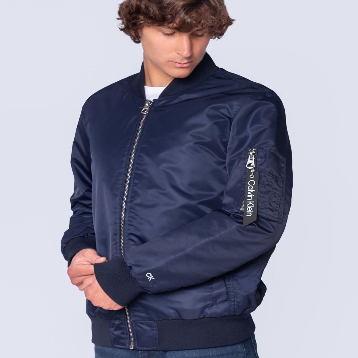 CALVIN KLEIN - CASACA NYLON FLIGHT JACKET