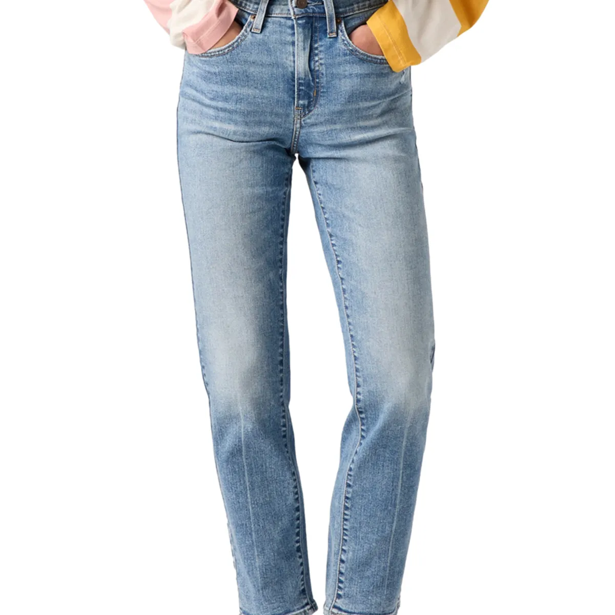LEVIS - Jeans Mujer 724 High Rise Straight Celeste Levis