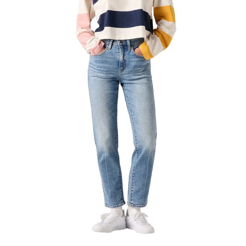 LEVIS - Jeans Mujer 724 High Rise Straight Celeste Levis