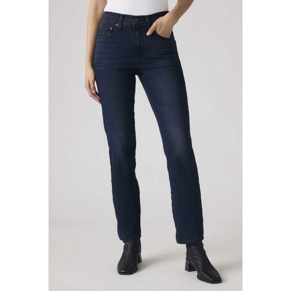 LEVIS - Jeans Mujer 724 High Rise Straight Azul Levis
