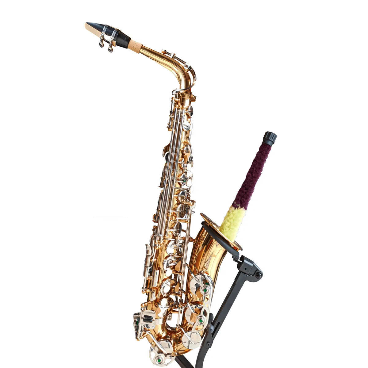 CALIFORNIA - SAXOFÓN ALTO CALIFORNIA DORADO ORIGINAL + ESTUCHE Y ACCESORIOS