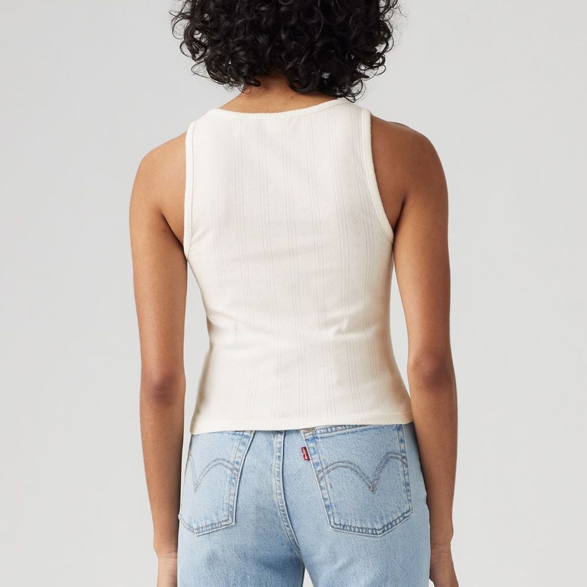 LEVIS - Polo Mujer Dry Goods Pointelle Tank Beige Levis