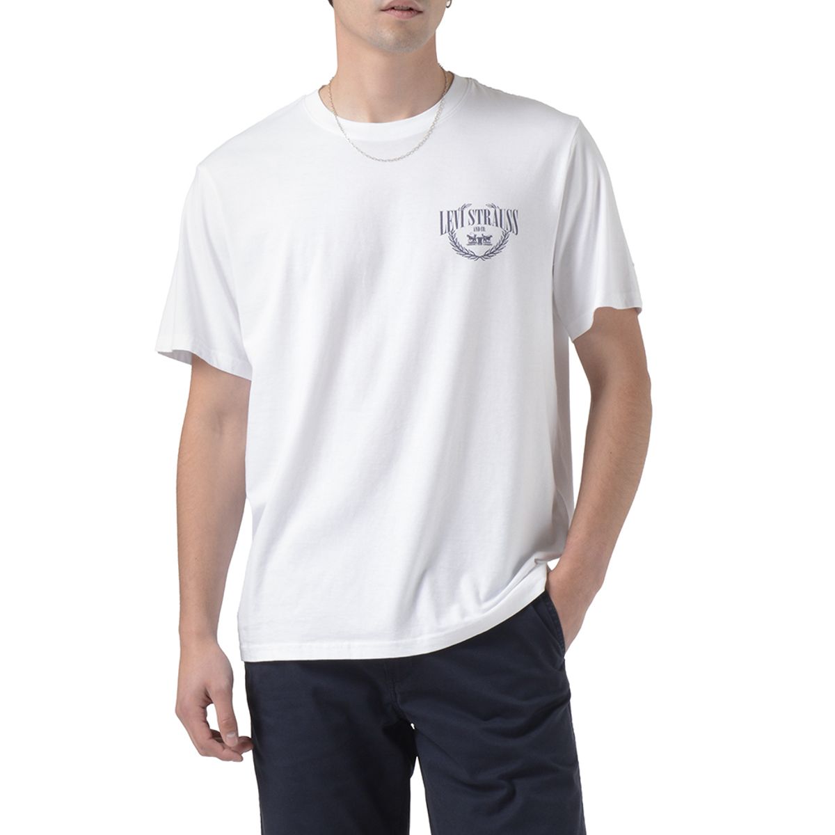 LEVIS - Polo Hombre Relaxed Fit Tee Blanco Levis