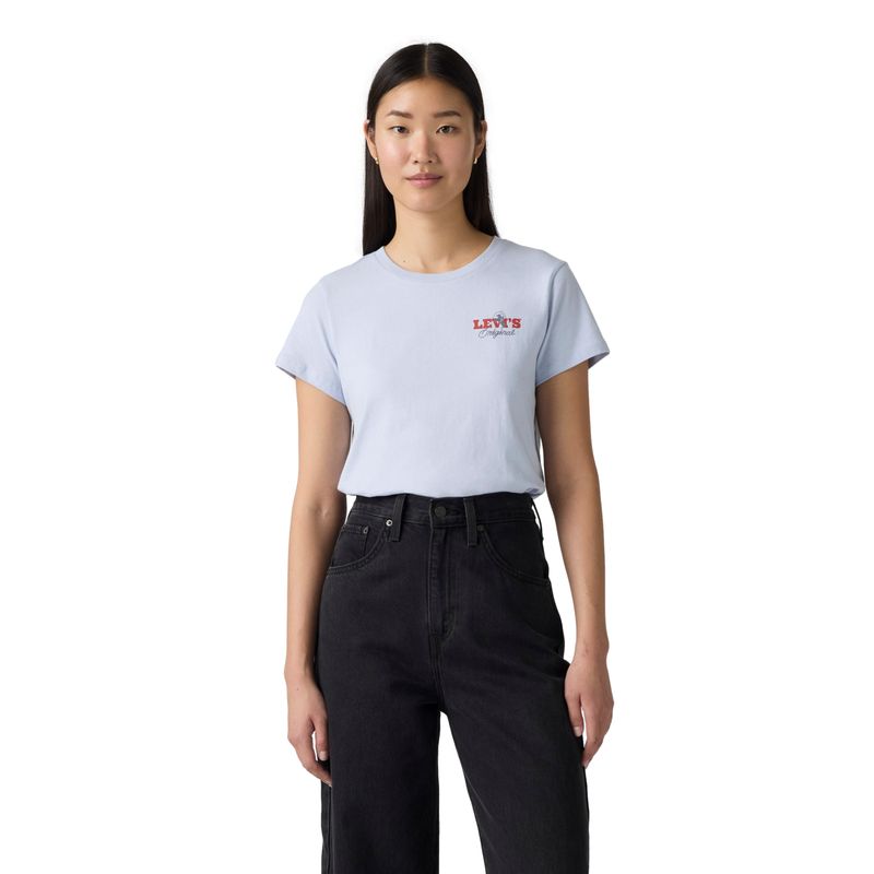 LEVIS - Polo Mujer The Perfect Tee Celeste Levis