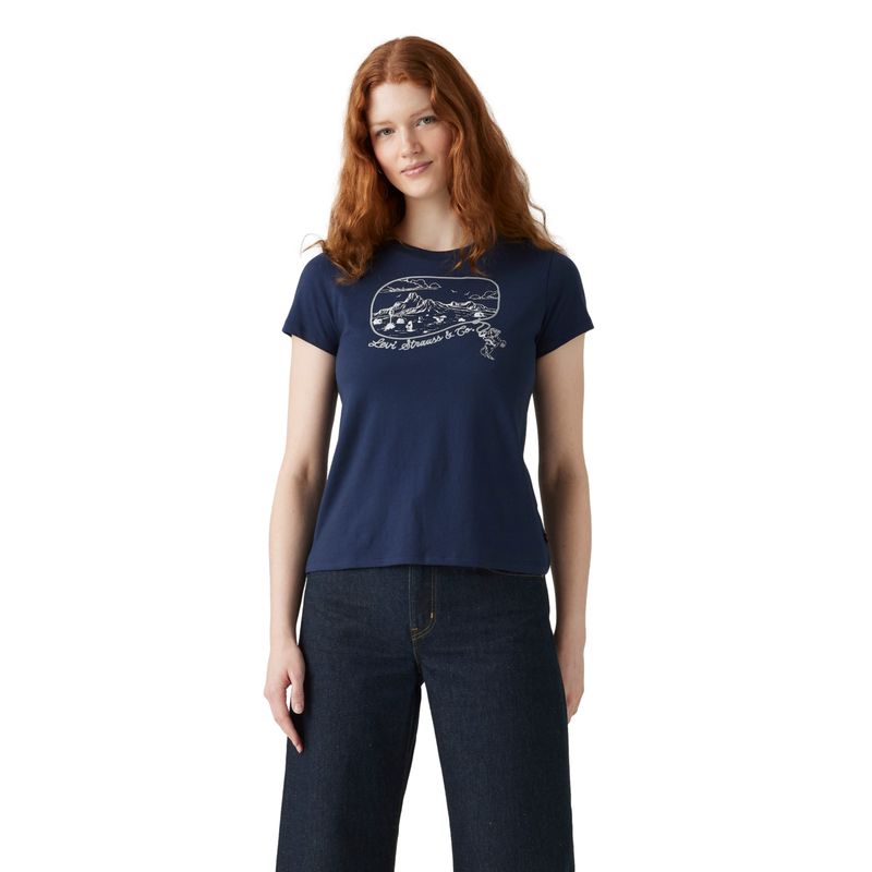 LEVIS - Polo Mujer The Perfect Tee Azul Levis