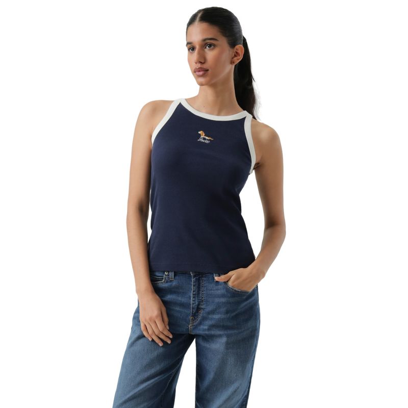LEVIS - Polo Mujer Essential Racer Tank Azul Levis