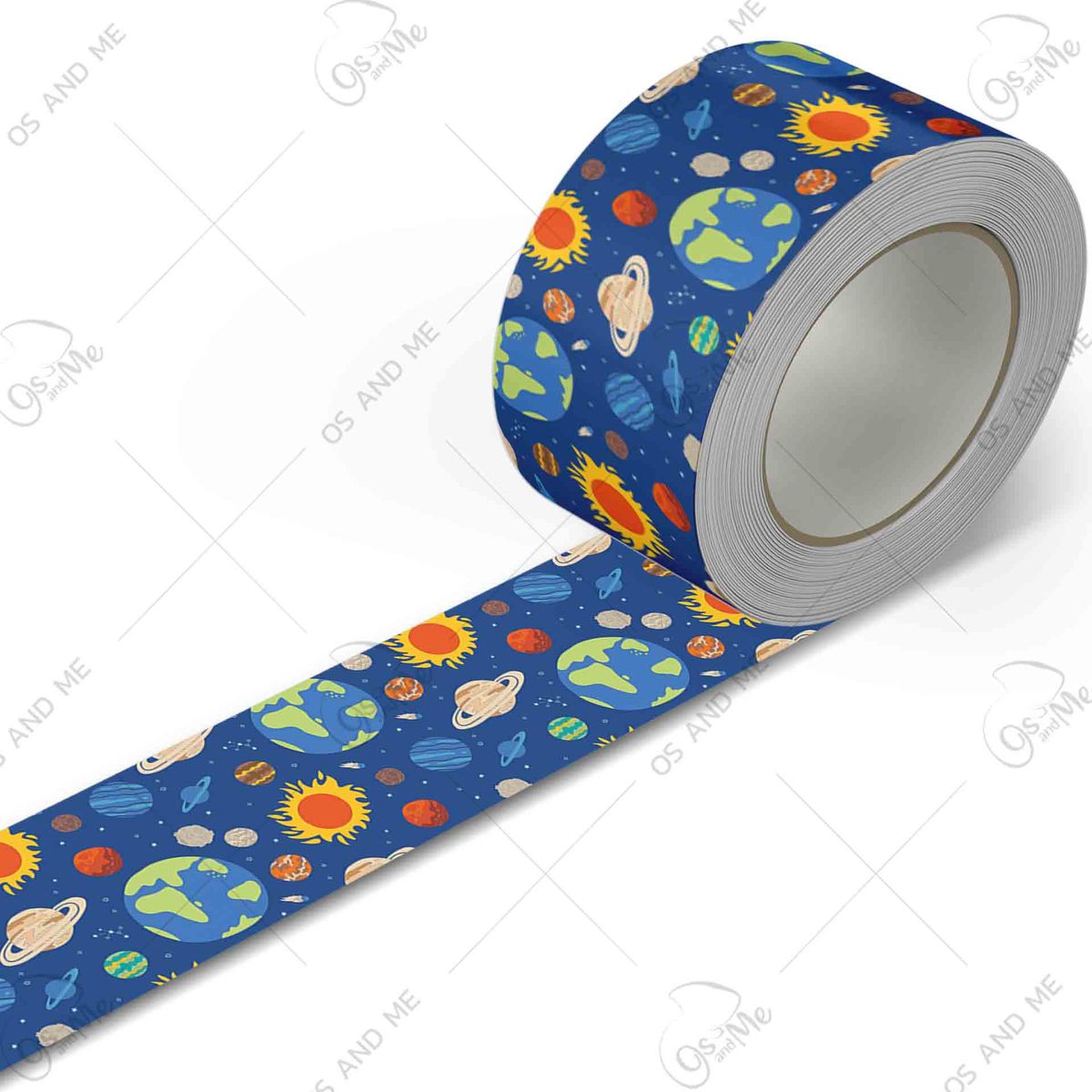 GENERICO - Cenefa Infantil Autoadhesiva Decorativa – Sistema Solar Aventura Espacial – 5.92 mts