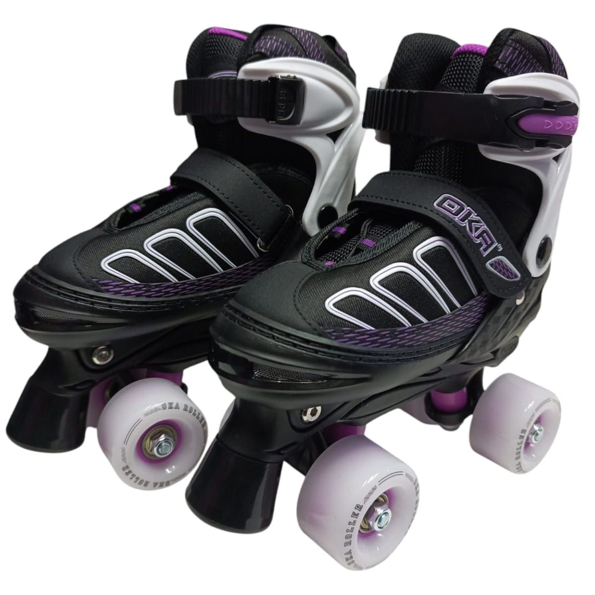 OKA - PATINES 4 RUEDAS OKA MIX CON NEGRO TALLA S REGULABLE 30-33