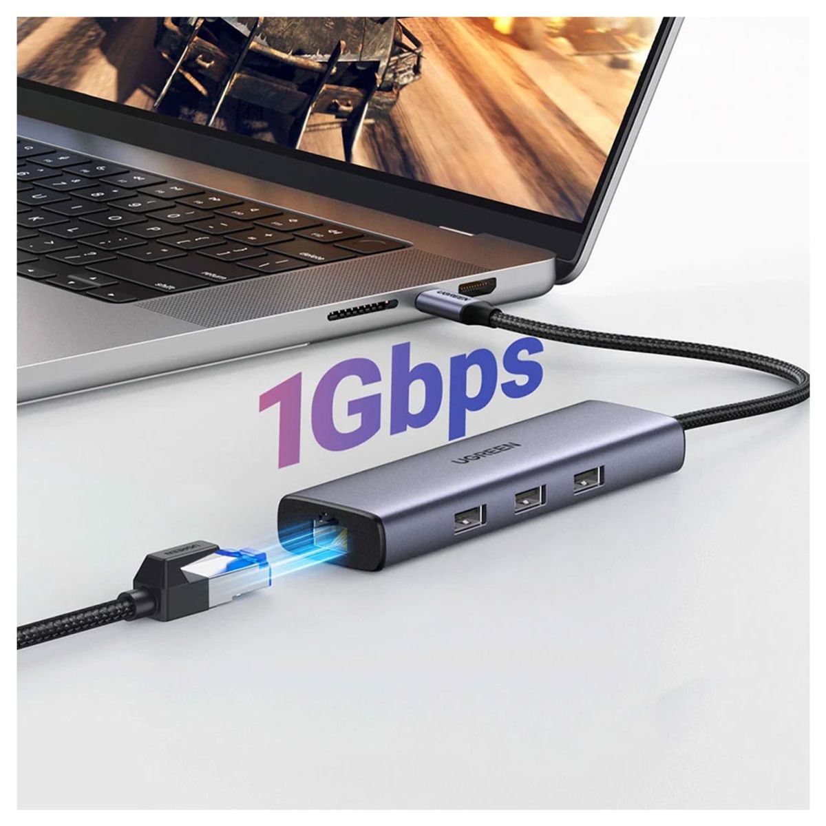 UGREEN - ADAPTADOR USB C 3.2 UGREEN 6 EN 1  45320