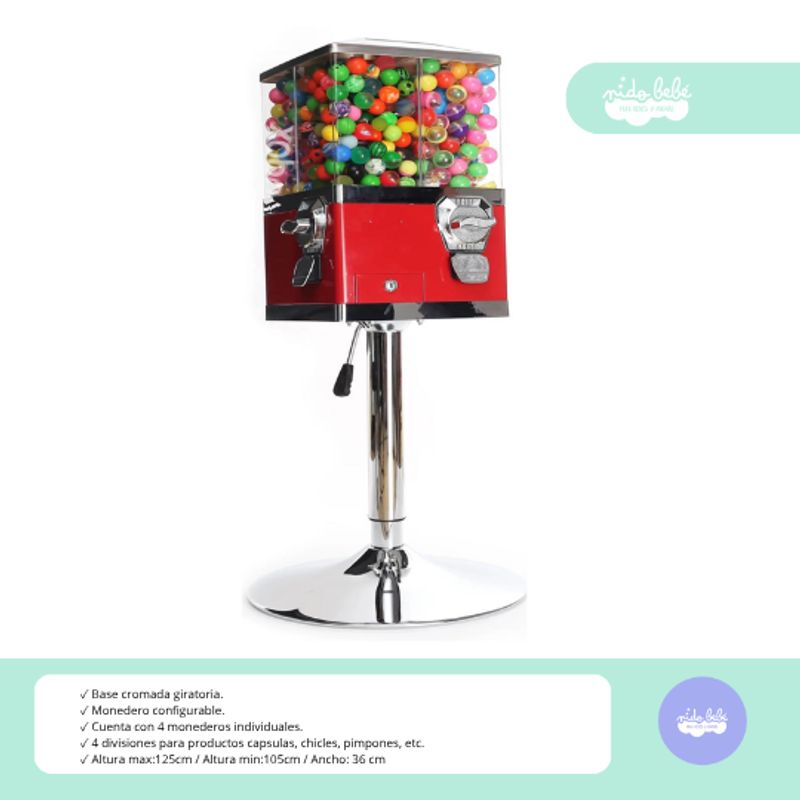 GENERICO - MÁQUINA EXPENDEDORA DE CÁPSULAS CUADRADA