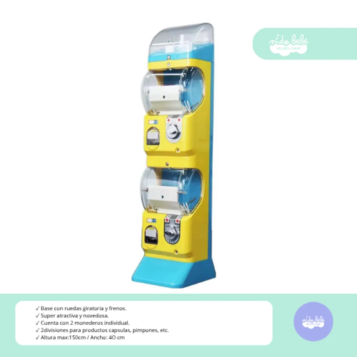 GENERICO - MÁQUINA EXPENDEDORA DE CÁPSULAS DOBLE