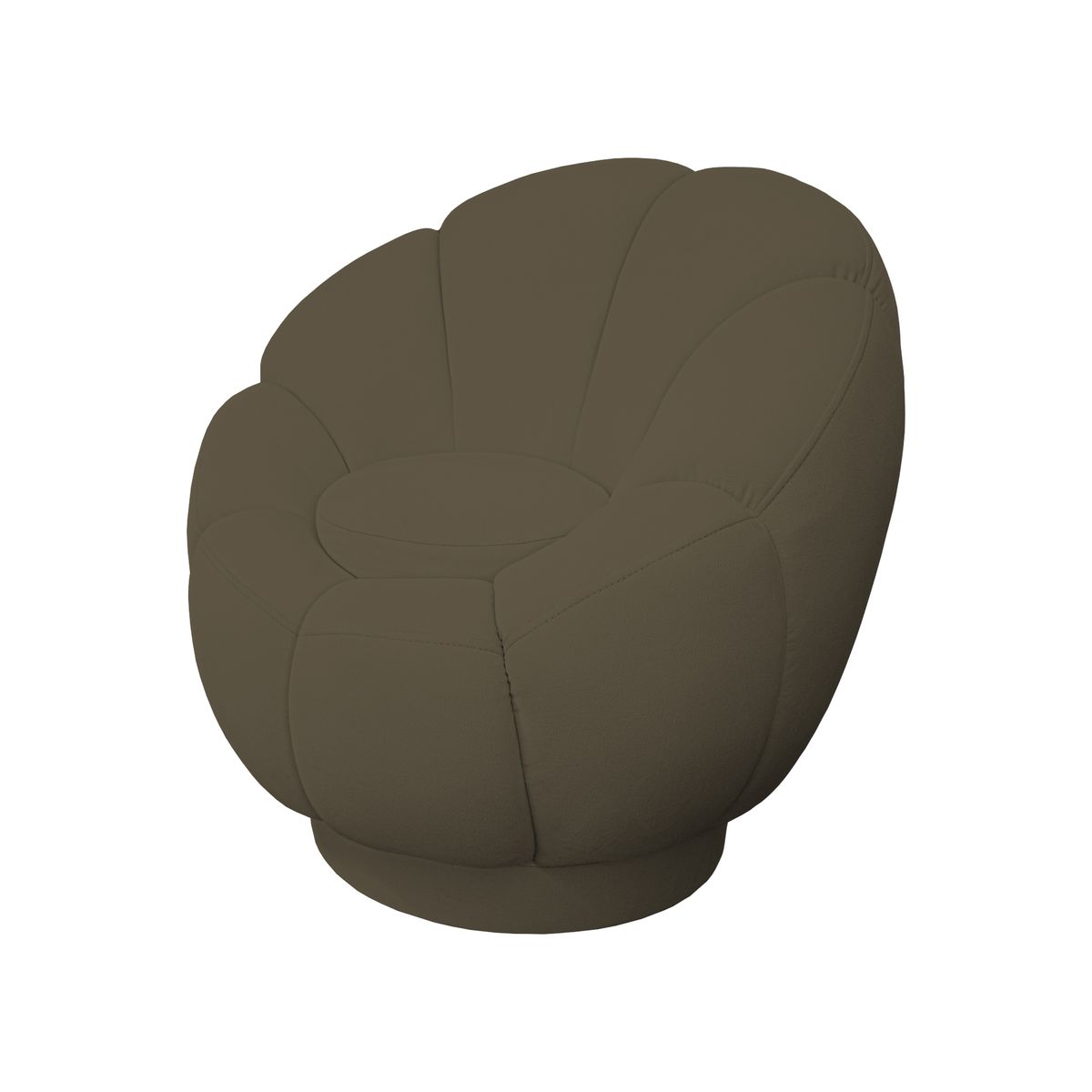 BH BARAKA HOME PREMIUM - Butaca Giratoria Blossom - Beige Oscuro