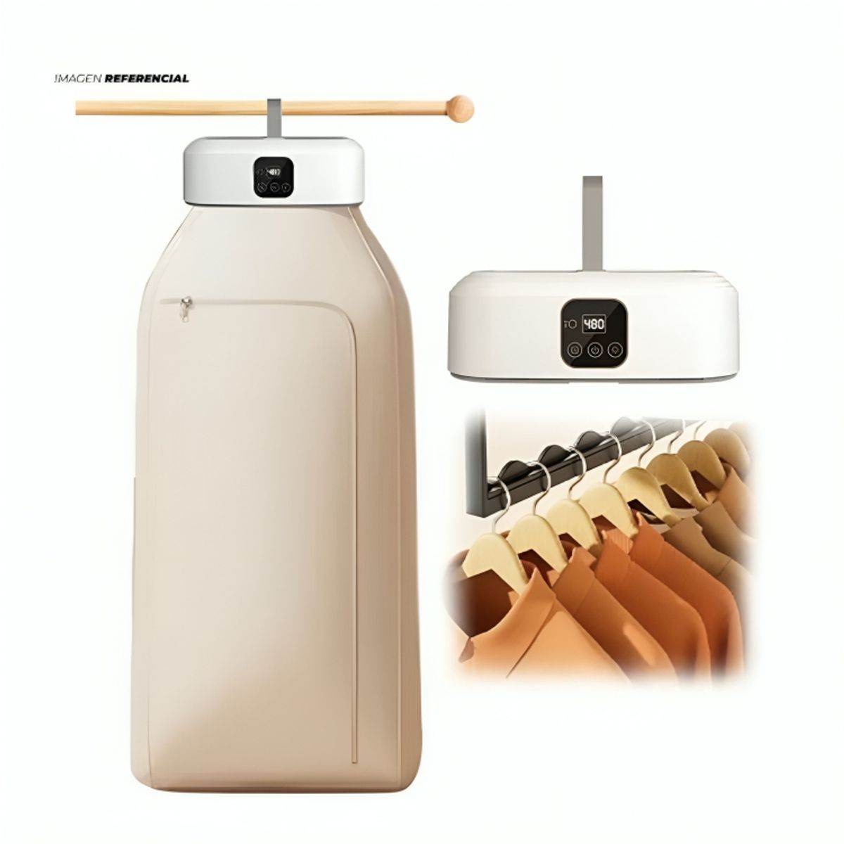 GENERICO - Secadora Ropa Eléctrica Temporizador Inteligente