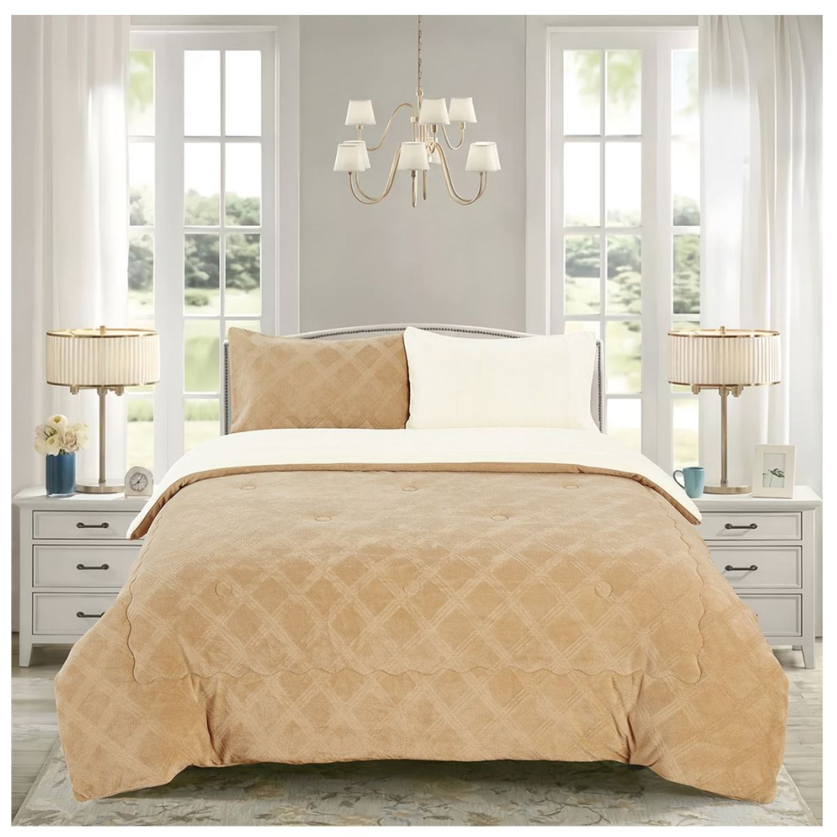 CASATEX - EDREDÓN PIEL DE ÁNGEL CON PIEL DE ÁNGEL 2PLZ