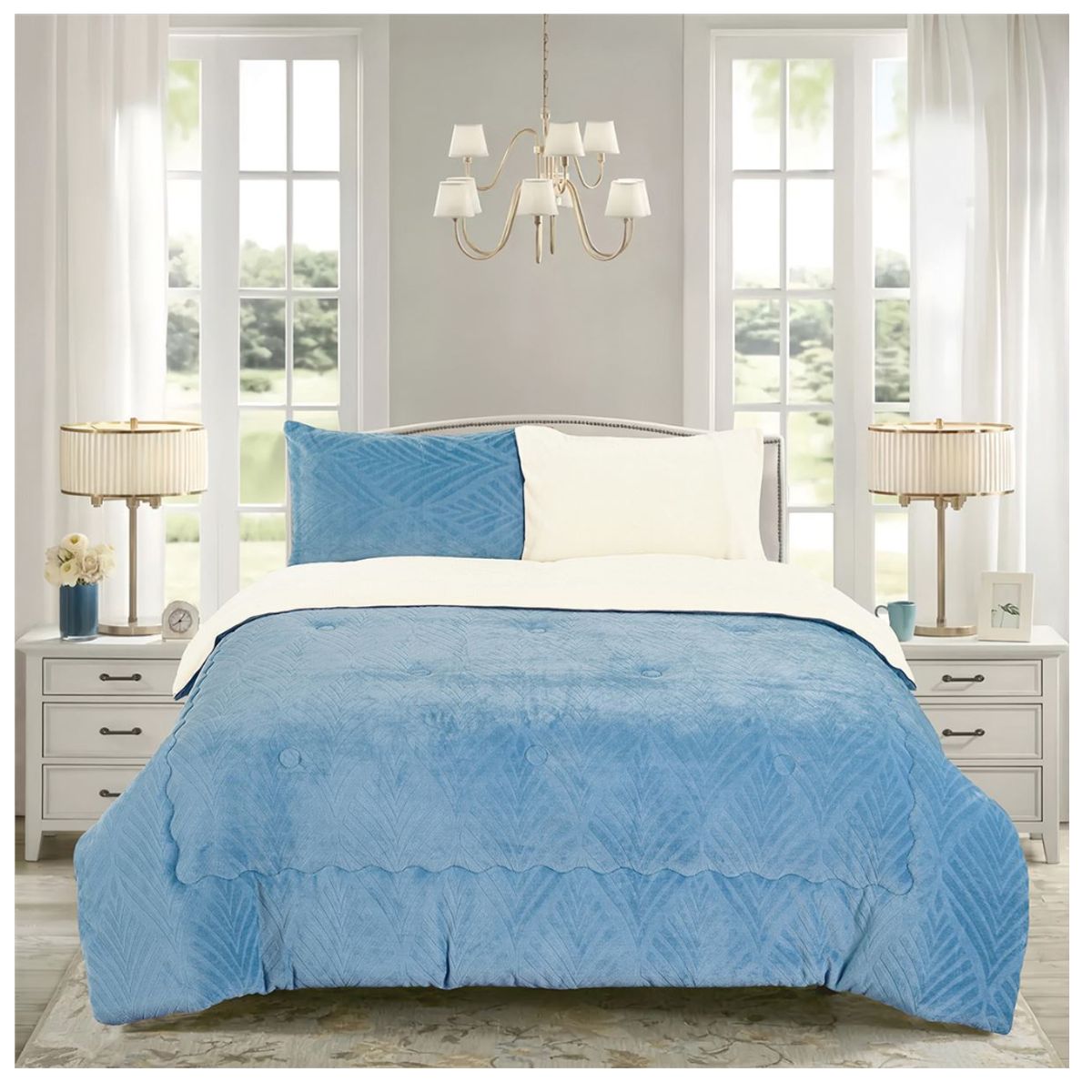 CASATEX - EDREDÓN PIEL DE ÁNGEL CON PIEL DE ÁNGEL 2PLZ