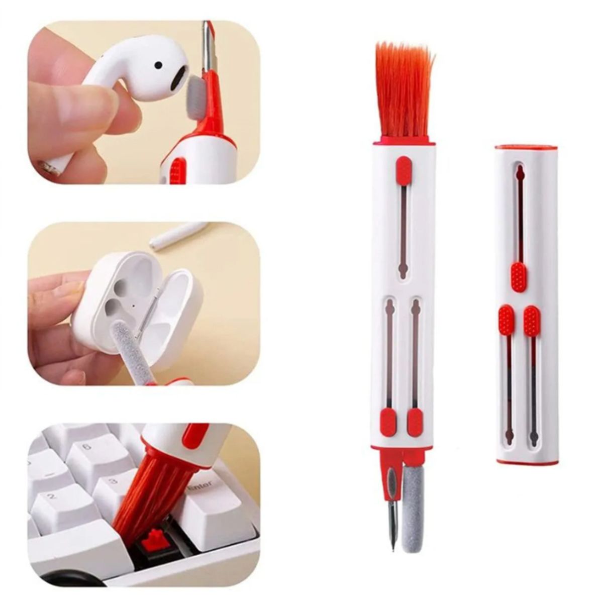 GENERICO - Kit De Limpieza Para Audifono Teclado Laptop Celular Teclas