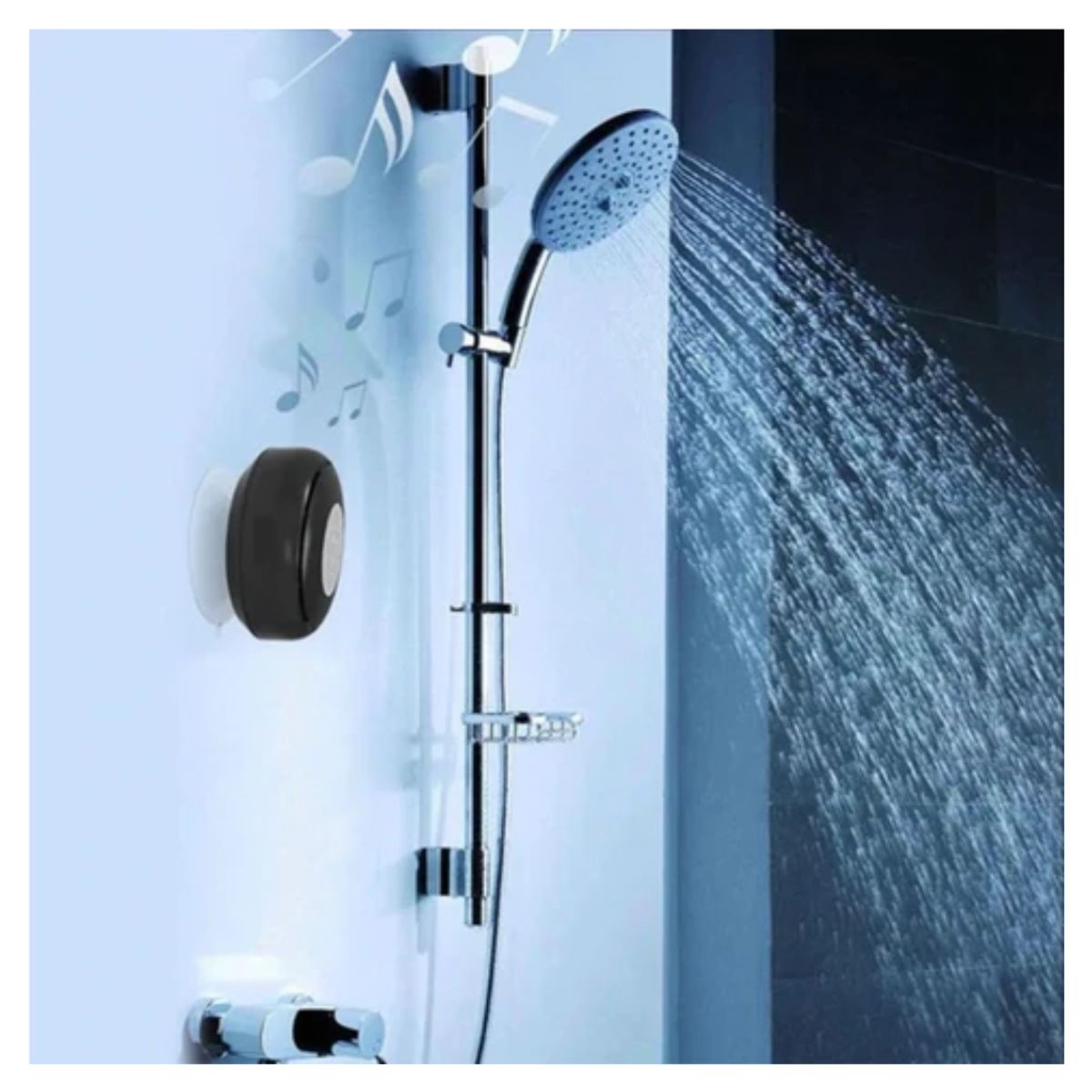 OEM - Parlante Bluetooth Impermeable Adhesivo con Micrófono para Ducha Baño