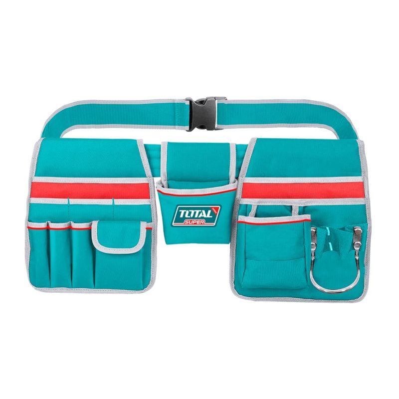 TOTAL TOOLS - Cinturón Portaherramientas de 12 Bolsillos Total