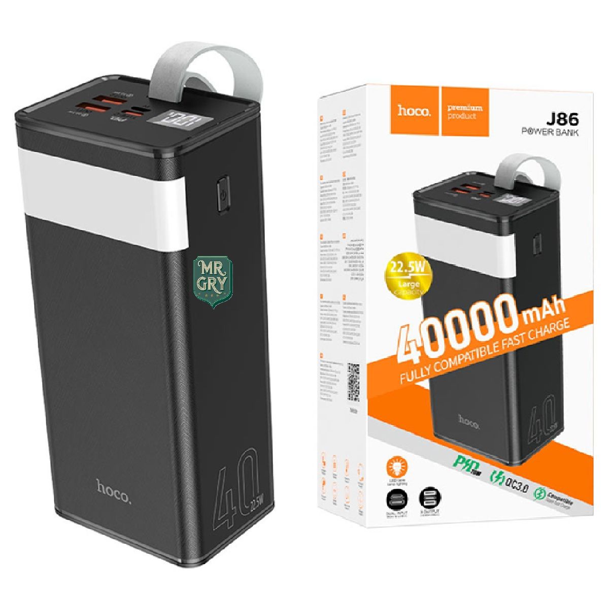 HOCO - Power bank Carga Rápida 225W J86 Powermaster 40000mAh