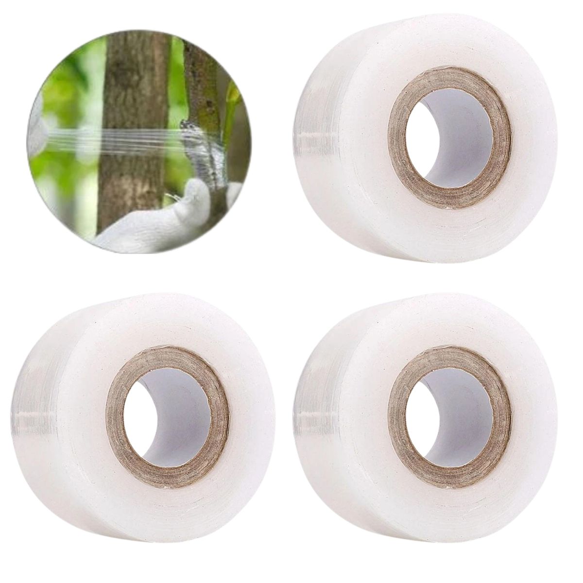 GENERICO - cintas para injerto de plantas stretch film 3 UNIDADES