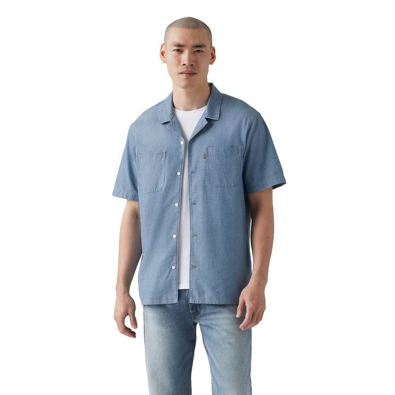 LEVIS - Camisa Hombre S/s Classic Camper Azul Levis