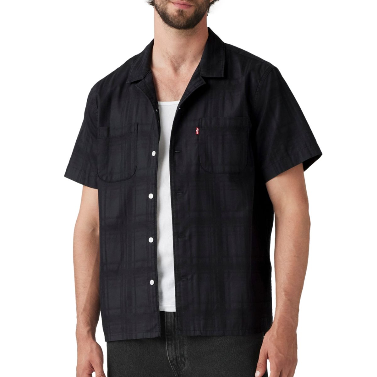 LEVIS - Camisa Hombre S/s Classic Camper Negro Levis