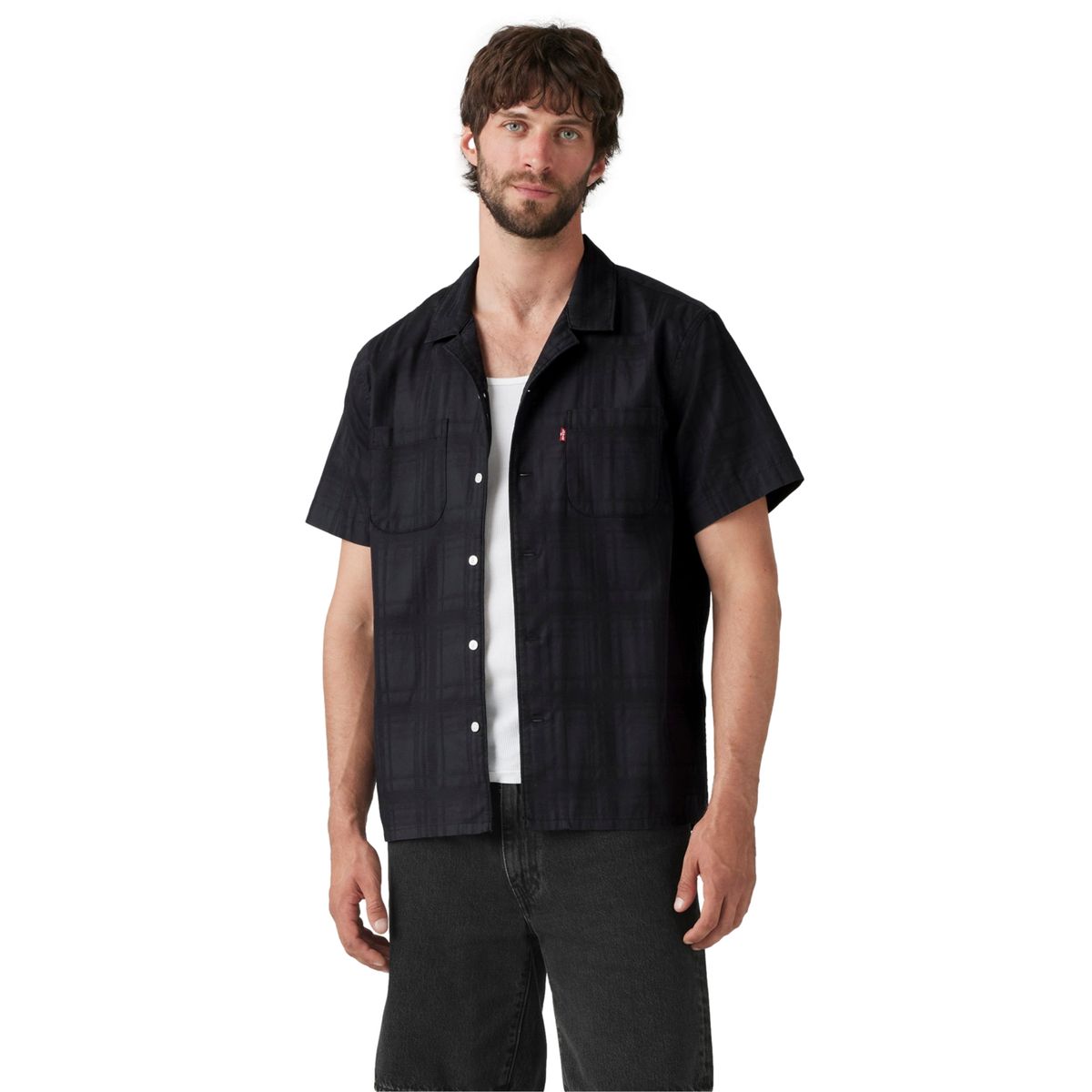 LEVIS - Camisa Hombre S/s Classic Camper Negro Levis