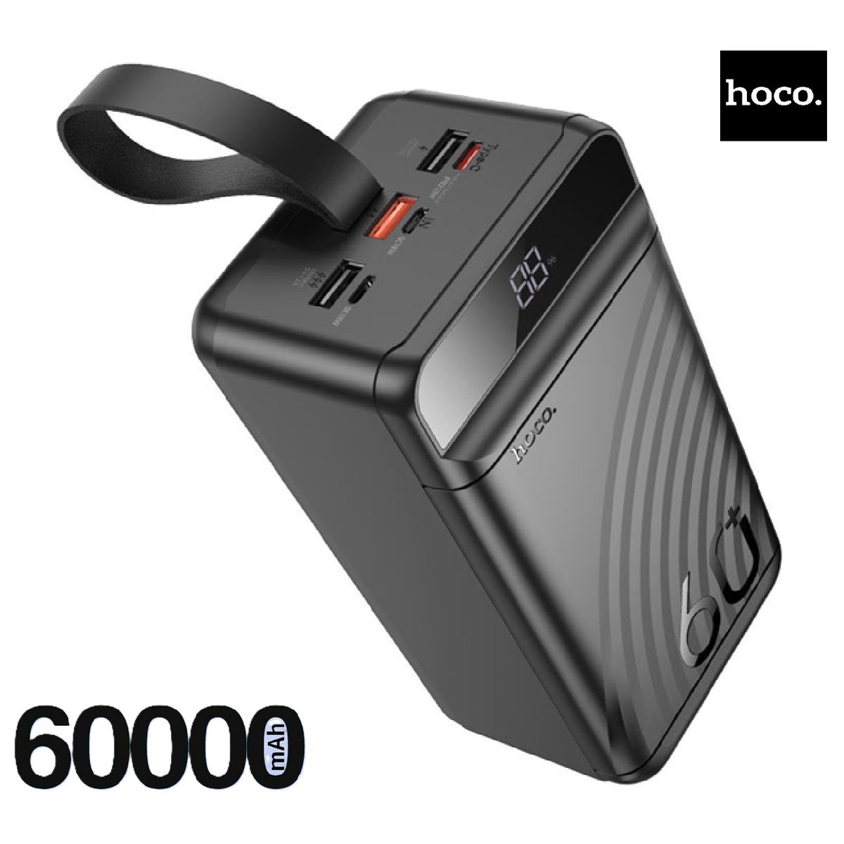 HOCO - Power bank Carga rápida 22.5W HOCO 60000 mAh J123C