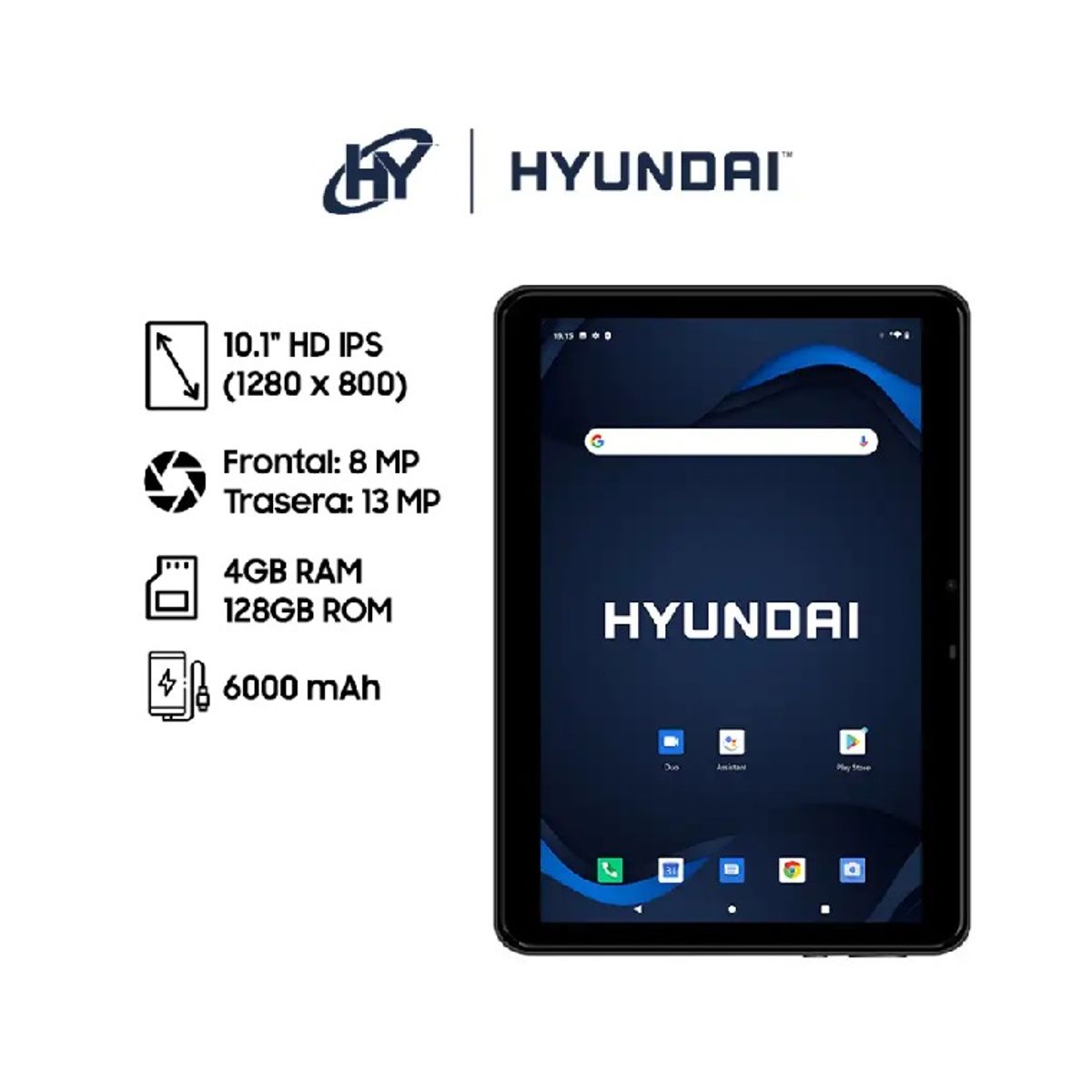 HYUNDAI - TABLET HYUNDAI HYTAB PLUS RAM 4GB ROM 128GB 4G CHIP PANTALLA 101” HD IPS - 10LB4