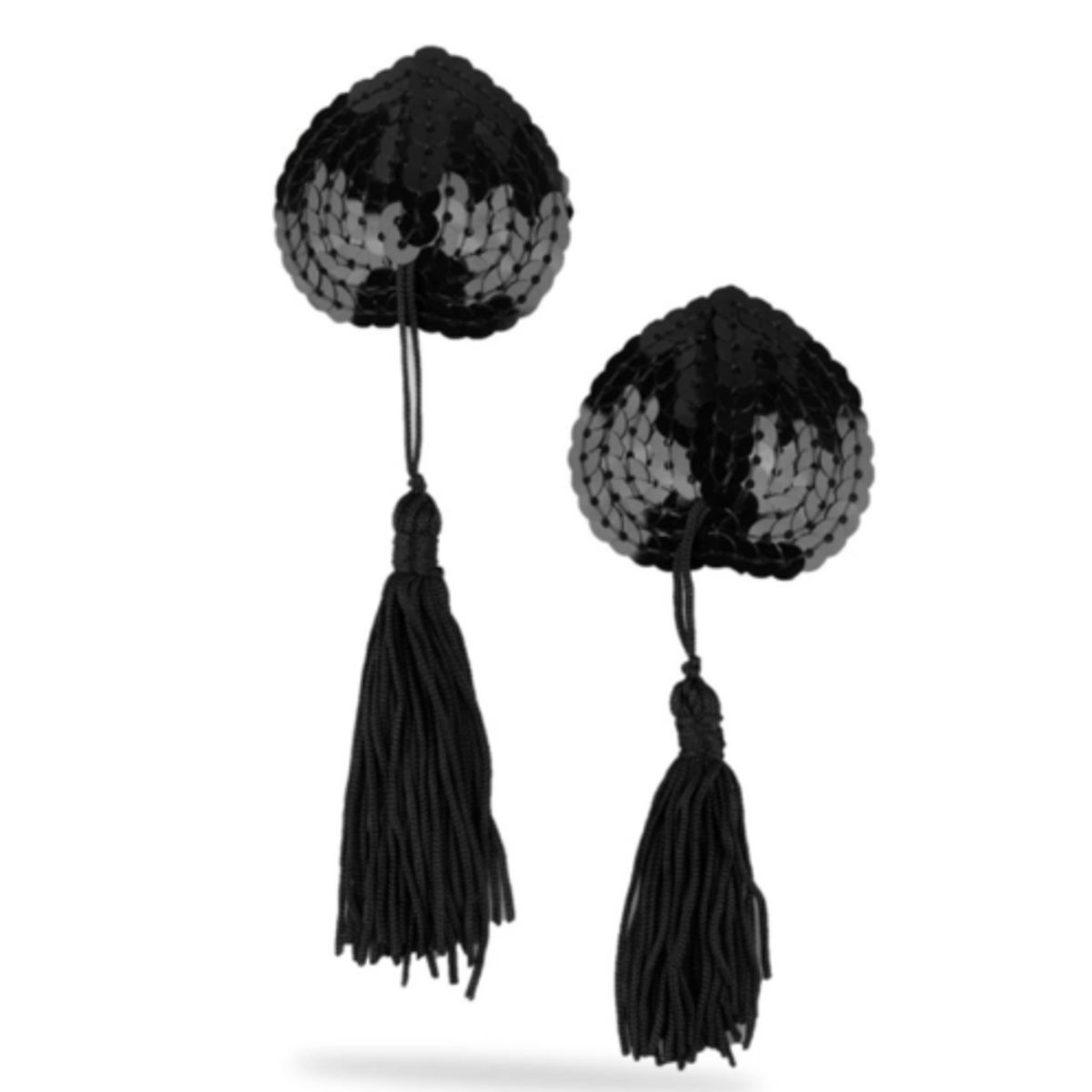 GENERICO - Cubre Pezones Sexy Corazón Lentejuelas Cosplay Fetish