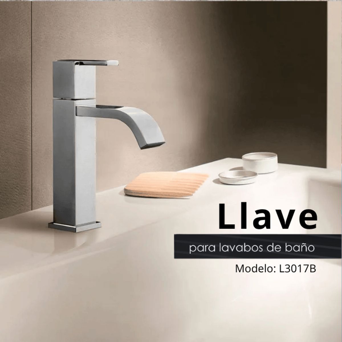 XM - LLAVE PARA LAVATORIO MEDIANO CROMADO L3017B