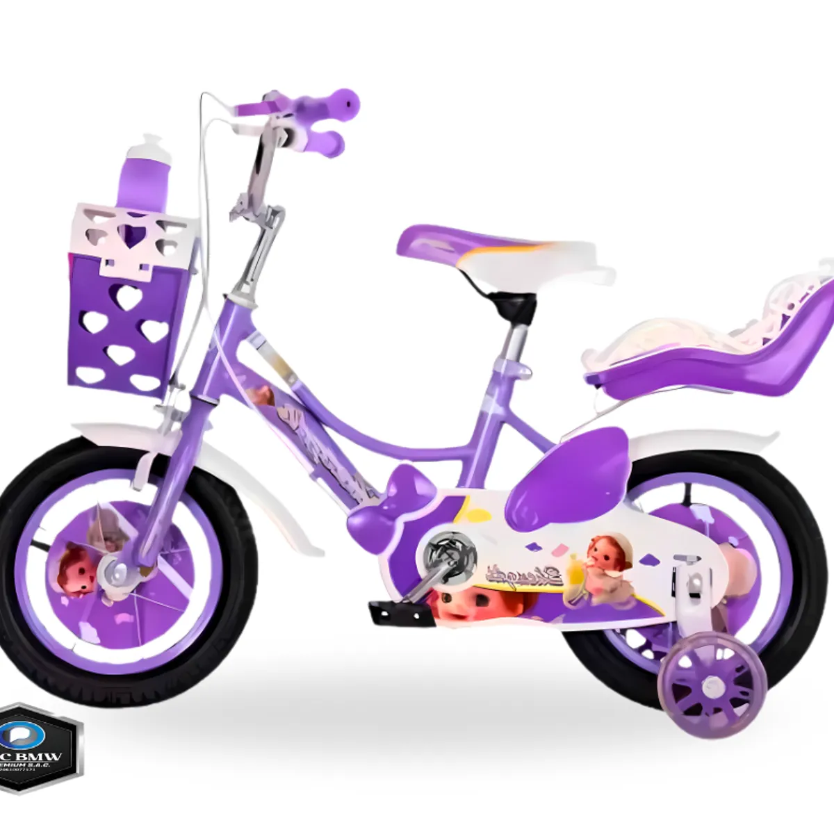 GENERICO - Bicicleta para Niña ARO 16 MORADO