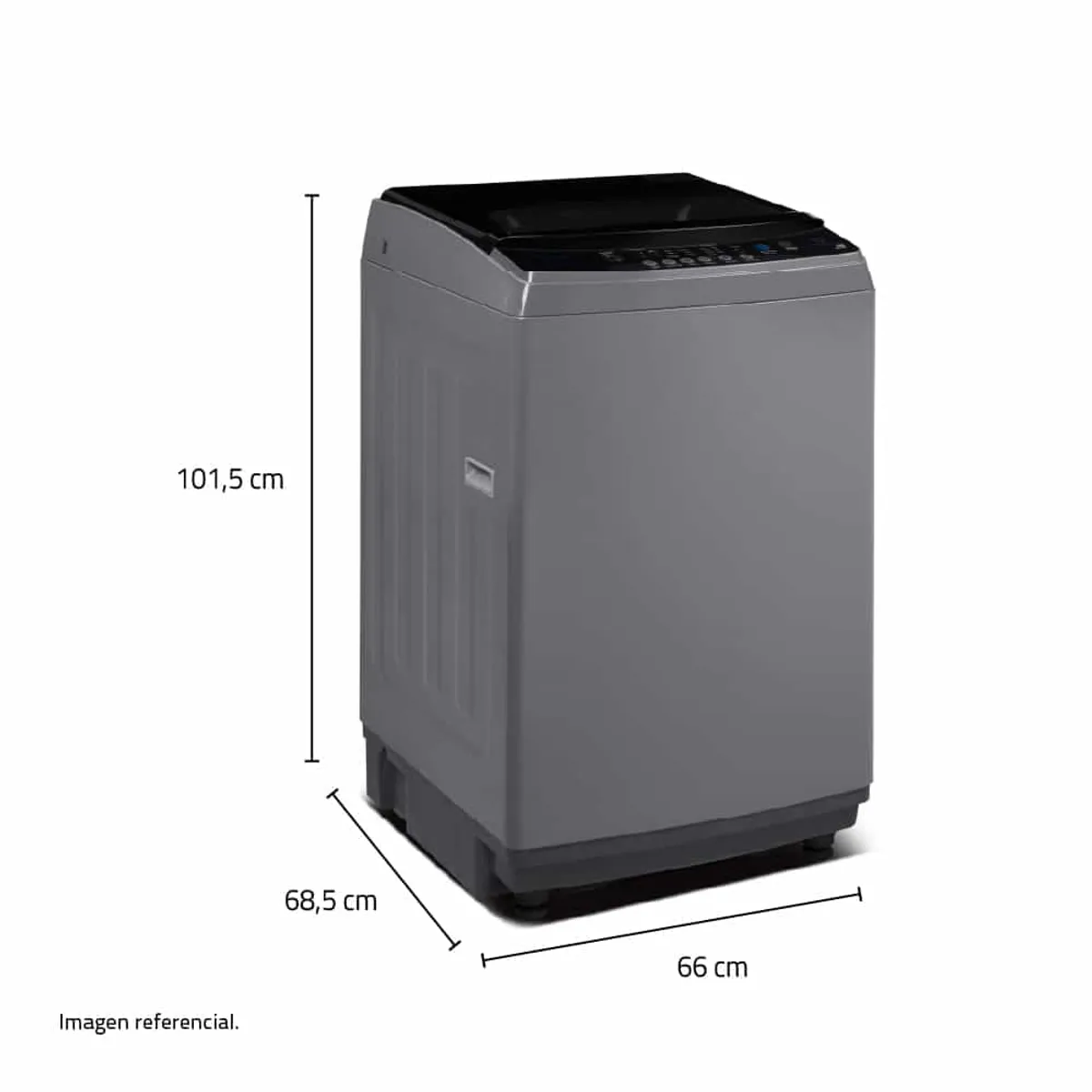 INDURAMA - Lavadora Automática Indurama LRI-18DGR 18kg Gris Oscuro