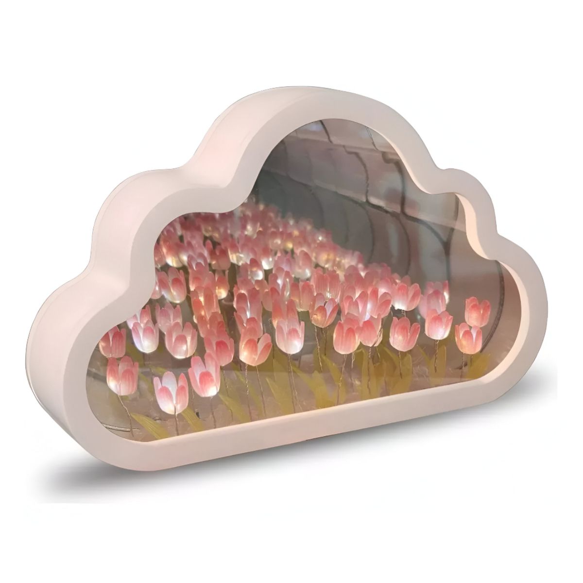 ELMEJORPRECIO - Lampara Led Diseño Tulipanes Infinitos Rosado