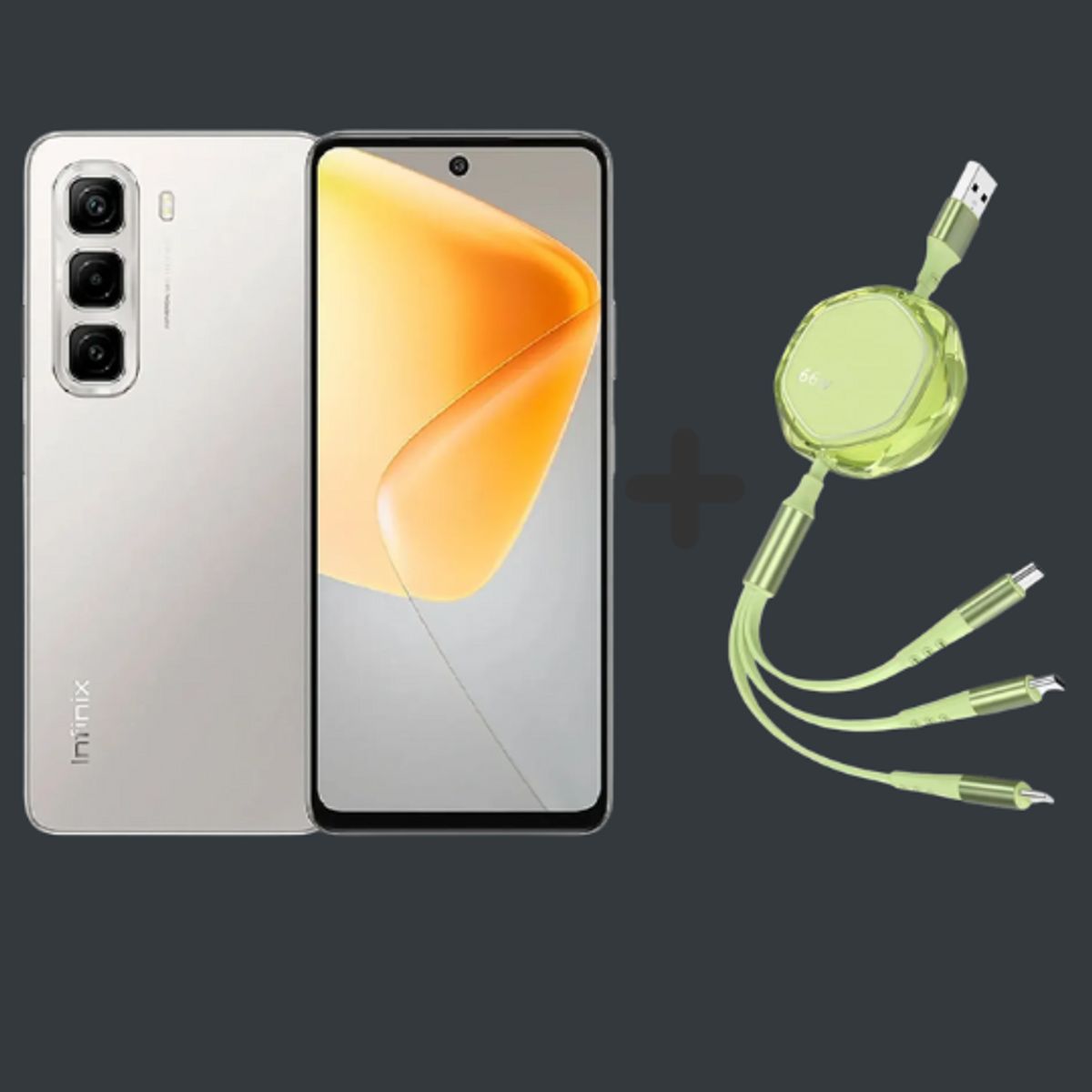 INFINIX - INFINIX HOT 50 GREY 6+6RAM 256GB+(OBSEQUIO CABLE DE DATA) - REGISTRADO