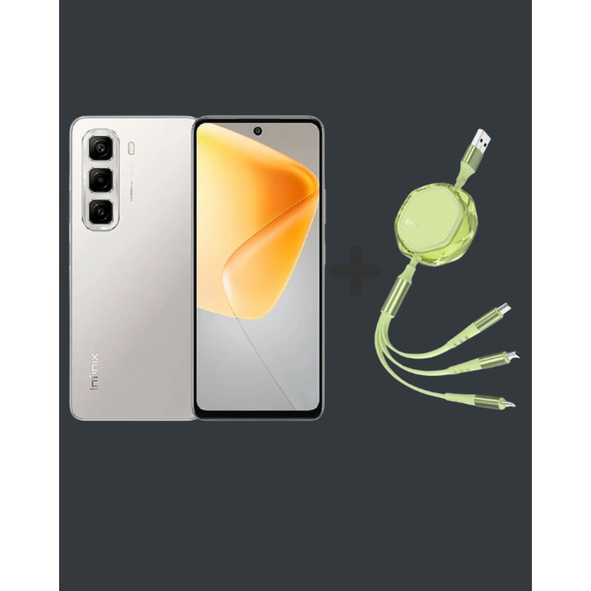 INFINIX - INFINIX HOT 50 GREY 6+6RAM 256GB+(OBSEQUIO CABLE DE DATA) - REGISTRADO