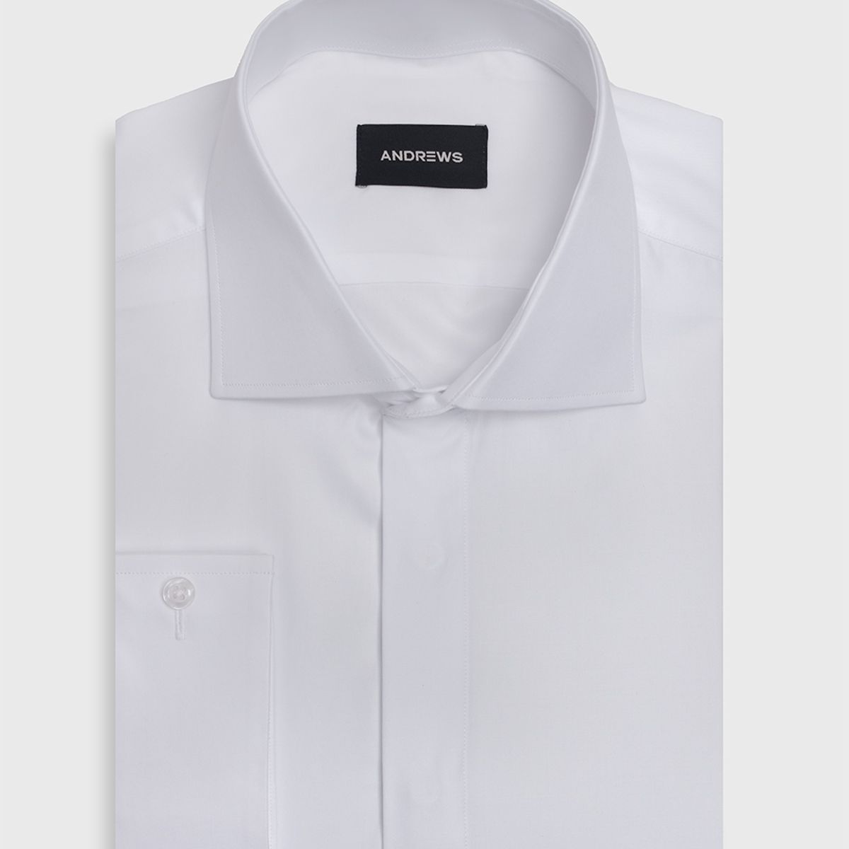 ANDREW'S TIES - Camisa de Vestir - Puño doble uso - blanco
