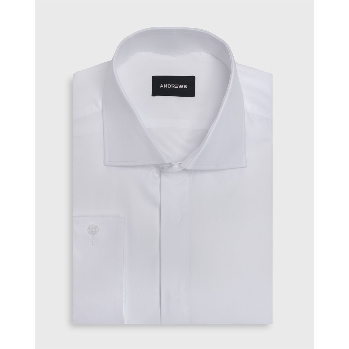 ANDREW'S TIES - Camisa de Vestir - Puño doble uso - blanco