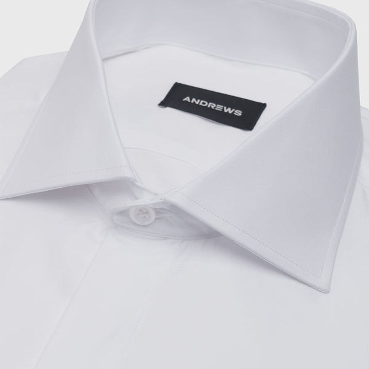ANDREW'S TIES - Camisa de Vestir - Puño doble uso - blanco