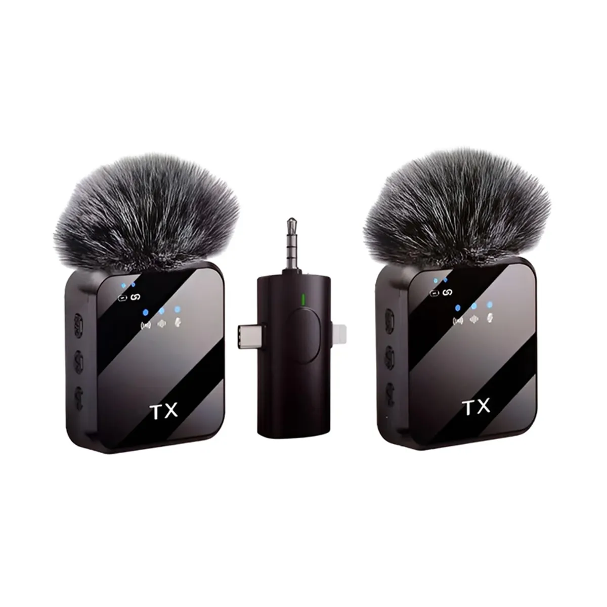 GENERICO - Micrófonos Inalámbricos Solaperos Recargables Dual 3 en 1 F11-2