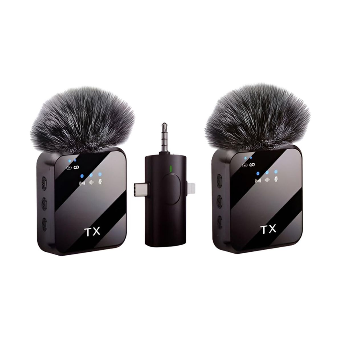 GENERICO - Micrófonos Inalámbricos Solaperos Recargables Dual 3 en 1 F11-2