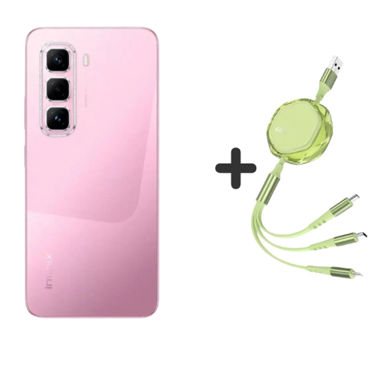 INFINIX - INFINIX HOT 50 ROSADO 6+6RAM 256GB + (OBSEQUIO CABLE DE DATA INFINIX - REGISTRADO