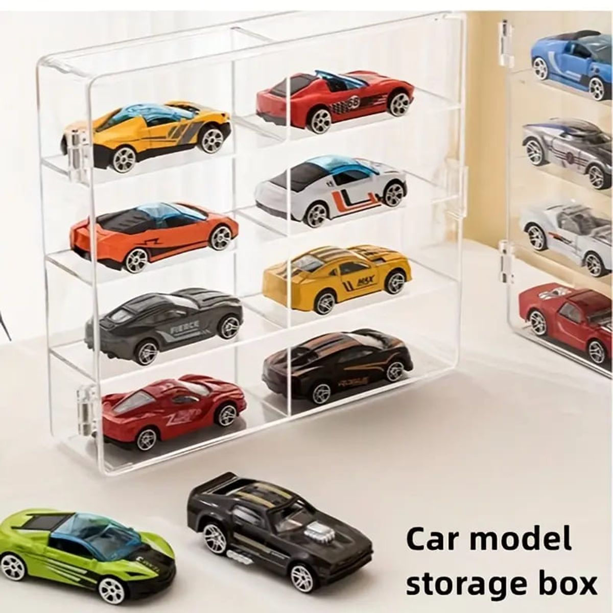 MEGIMPERU - Caja Organizador de Exhibición para Coches a Escala 1:64 para 08 Autos