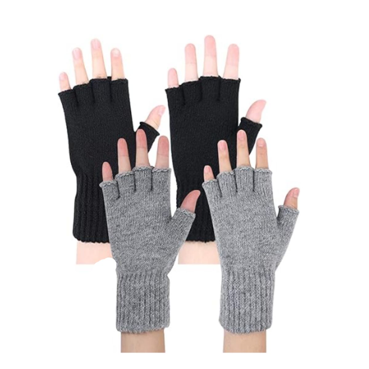 GENERICO - PACK DE 3 GUANTES MITONES UNISEX