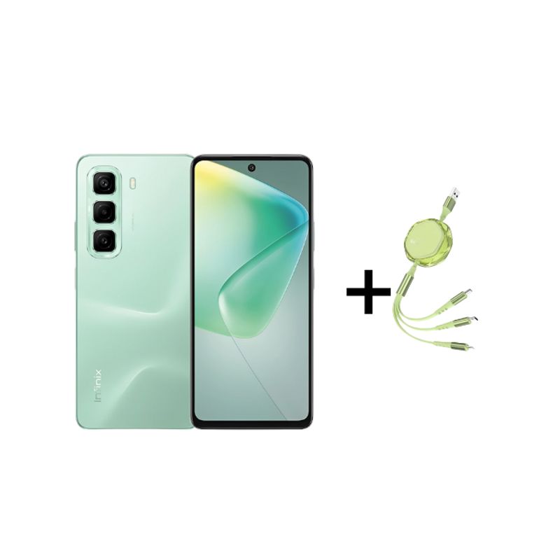 INFINIX - INFINIX HOT 50 VERDE 6+6RAM 256GB+(CABLE DE DATA) - REGISTRADO