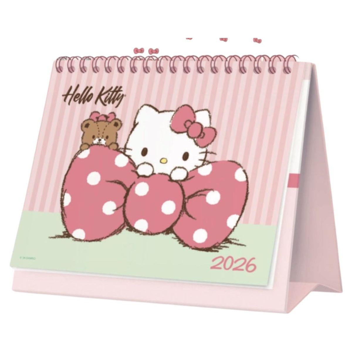 SANRIO - CALENDARIO 2026 ESCRITORIO Hello Kitty + stickers