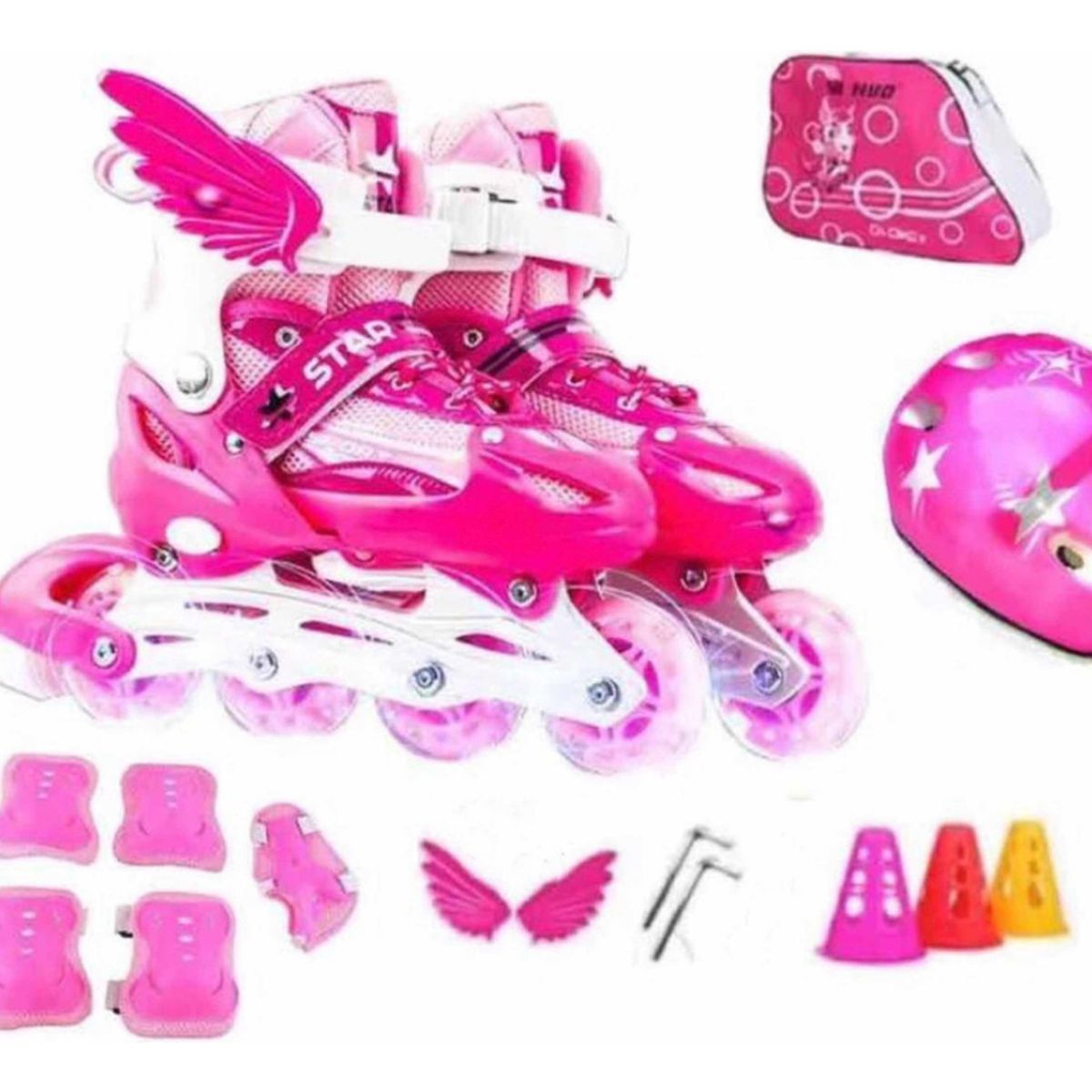 EASY FIT - Patines Roller Ajustables Niño Y Niña Ala Bolsa Barricada m