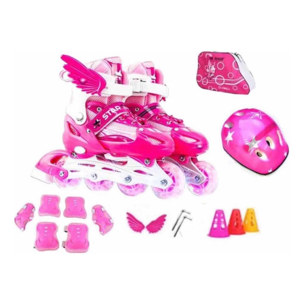 EASY FIT - Patines Roller Ajustables Niño Y Niña Ala Bolsa Barricada m